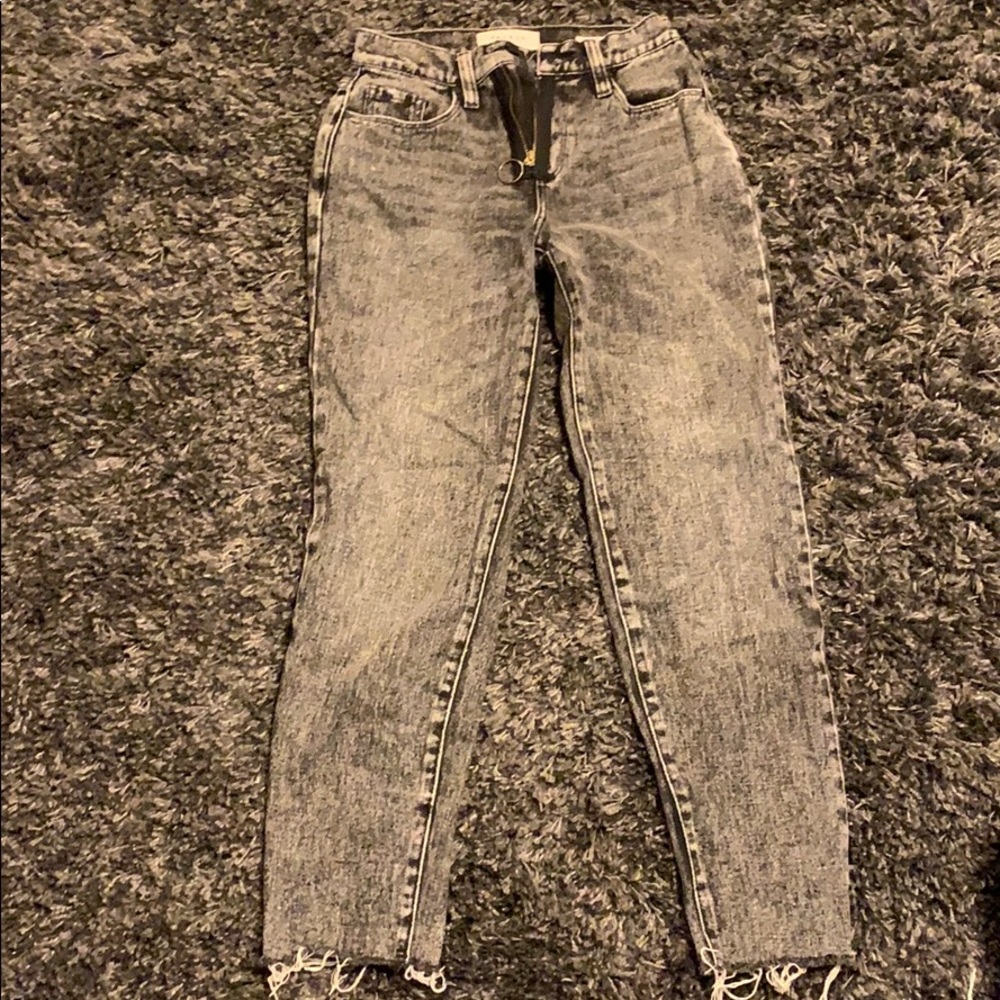 Pacsun Grey Wash Straight leg Jeans